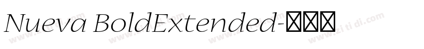Nueva BoldExtended字体转换